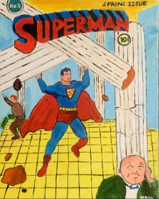 Superman Comic Cover #4 1940 Superman Comic Cover #4 1940