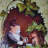 Large print Leprechaun Corgi