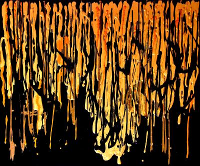 Black and Gold No. 15  30 x 36 in