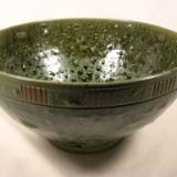 120512.C Large "Toad" Bowl with Carved Band