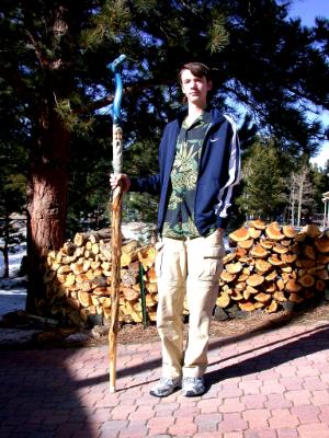 Blue Dragon walking stick Blue Dragon walking stick