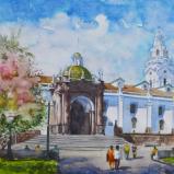 The Metropolitan Cathedral of Quito, 35cm x 50cm, 2015