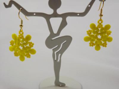 E-128 Yellow Flower Earrings E-128 Yellow Flower Earrings