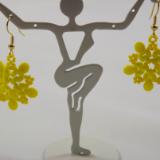 E-128 Yellow Flower Earrings