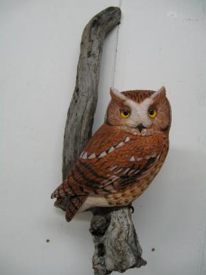 Half Size Screch Owl (red phase) #3  SOLD