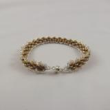 B-52 gold & silver woven bracelet