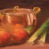 Copper Pot and Leeks Copper Pot and Leeks