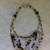 4 strand mixed bead necklace
