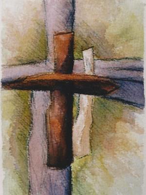 Burren Cross Art Card