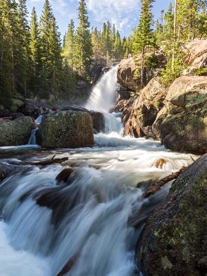 Silky and Powerful Alberta Falls Silky and Powerful Alberta Falls