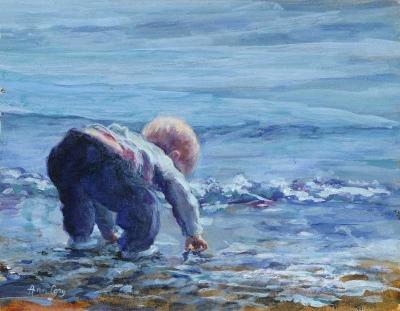 "Beach Treasure" 14" x 18" "Beach Treasure" 14" x 18"