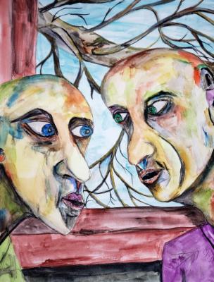 "He said what...?" Each leaned in as the gossip became juicier. "He said what...?" Each leaned in as the gossip became juicier.