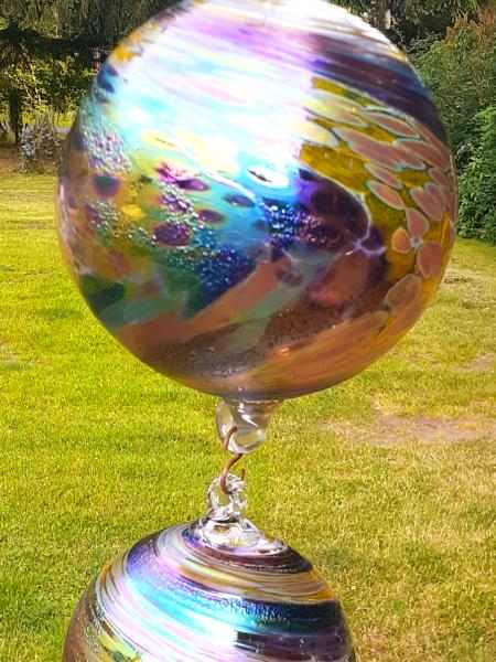 #06192503 3-Hanging Ball Sculpture UW Colors LG-7.18'' Med-6'' Sm-4.18'' 23.5'' Long $180.00