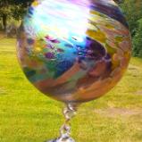 #06192503 3-Hanging Ball Sculpture UW Colors LG-7.18'' Med-6'' Sm-4.18'' 23.5'' Long $180.00