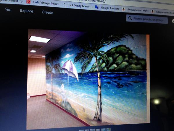 Beach mural