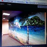 Beach mural