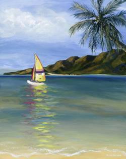 French Polynesia - acrylic