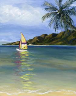 French Polynesia - acrylic