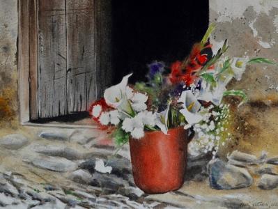 Spring flowers, 38cm x 28cm, 2021 Spring flowers, 38cm x 28cm, 2021