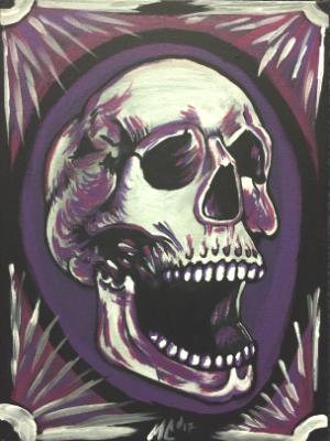 Skull in Purple Skull in Purple