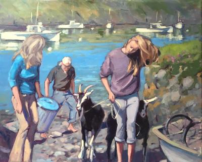 Monhegan Family 24x30" oil Monhegan Family 24x30" oil