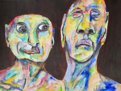 His friend, whose always quick with a joke, tries to lighten the mood. His friend, whose always quick with a joke, tries to lighten the mood.