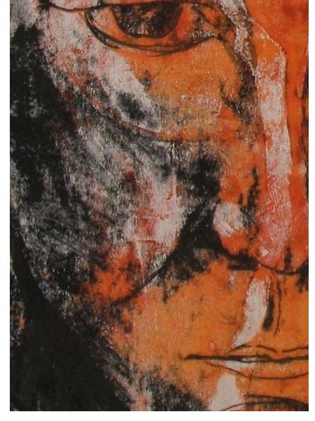 Self portrait (monoprint)