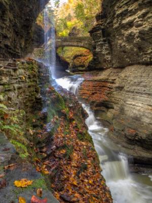 Rainbow Falls in Watkins Glen (HDR) Rainbow Falls in Watkins Glen (HDR)