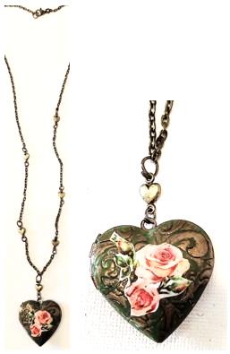 Victorian Rose locket 
