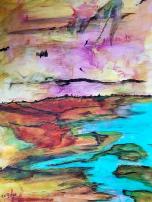 Empty breeze glides over the salt marsh. Empty breeze glides over the salt marsh.