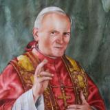 Portrait of Pope JOHN PAUL II, 80cm x 60cm, 2014