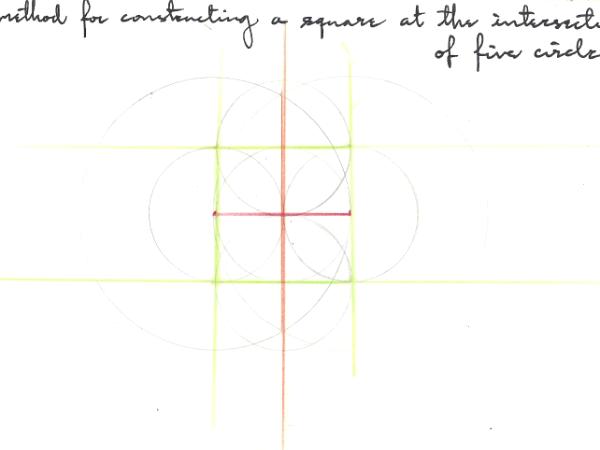 Kai's method for constructing a square on a given line - neat!