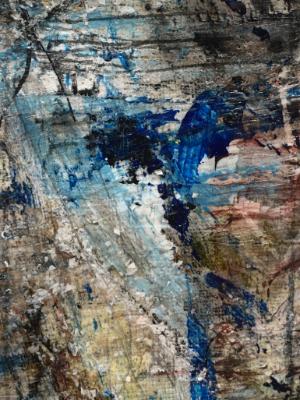 Mounted Mini Abstract 8 (Blue Series 1-12) Mounted Mini Abstract 8 (Blue Series 1-12)