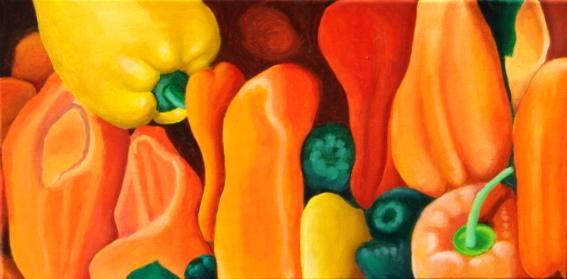 peppers  12 x 24    sold
