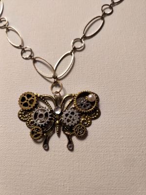 SP Butterfly Pendant necklace