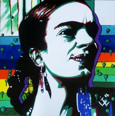 Psychedelic Frida paintinf 4 of 10 Fun Frida Commissions Psychedelic Frida paintinf 4 of 10 Fun Frida Commissions