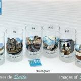 Set of handpainted glasses: IMAGES OF QUITO