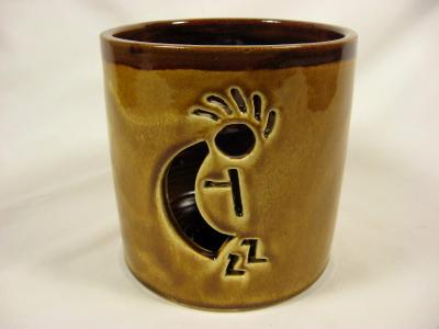 101219.C Kokopelli Utensil Crock / Luminary