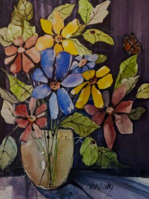 Daisies (watercolor)