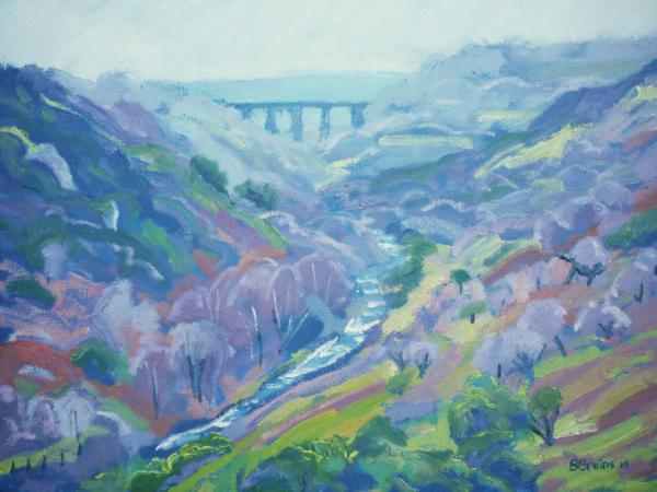 View of Meldon viaduct, West Dartmoor
