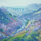 View of Meldon viaduct, West Dartmoor