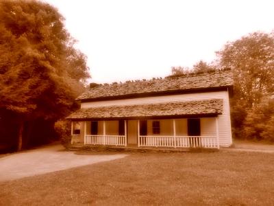 Cades Cove, TN    Gregg-Cable Residence and Board House in the Great Smoky Mountain National Park