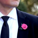 Pink Camellia Japonica Boutonniere