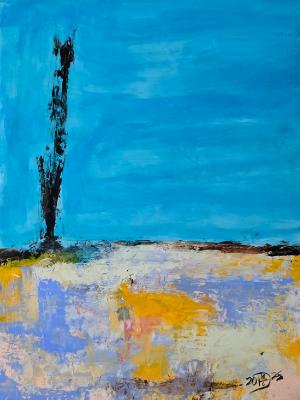 The loneliness of a blue sky in isolation. The loneliness of a blue sky in isolation.
