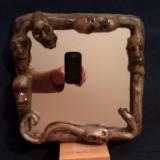 mirror with spooky frame