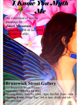 'I Know You Myth Me' solo show at Bruswick Street Gallery 'I Know You Myth Me' solo show at Bruswick Street Gallery