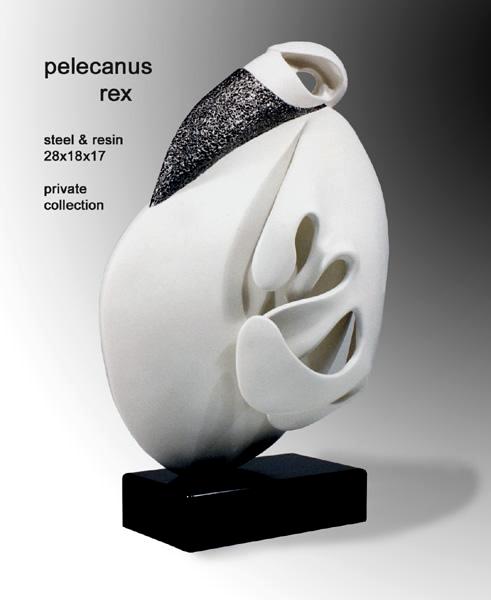 pelecanus rex | steel & resin | 28"x18"x7"