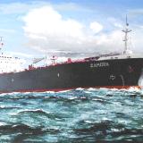 Ecuadorian oil carrier "Zamora", 120cm x 60cm, 2013