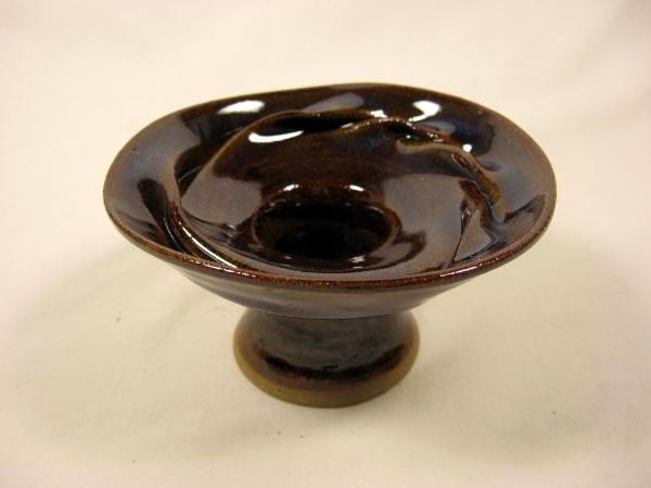 120530.F Wrinkled Flower Vase with Multiple Glazes