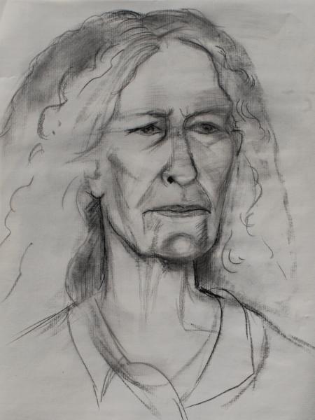 Ilona, Charcoal Study